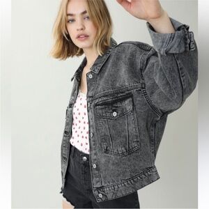 Wild Fable Levi’s Black Wash Denim / Jean Trucker Utility Jacket